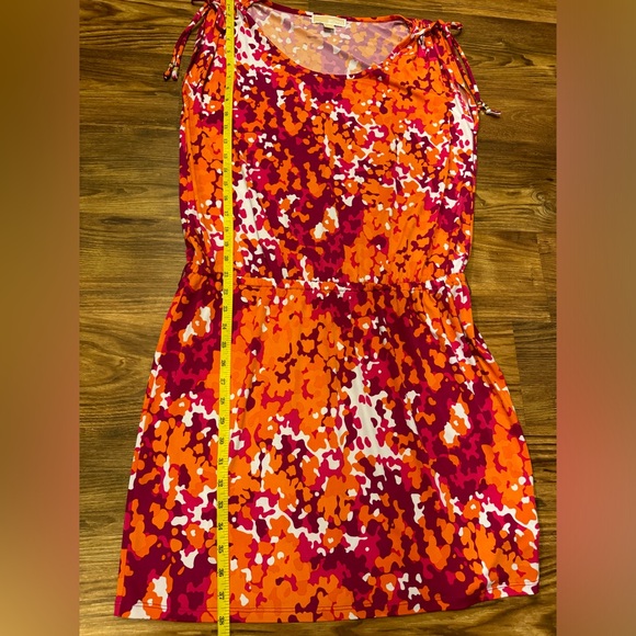 MICHAEL KORS Women’s Midi Orange Dress size Large - Picture 13 of 16